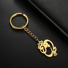 Load image into Gallery viewer, Stylish Minimalist Stainless Steel Keychain - The Word Nothing in the Farsi Language