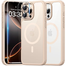 Load image into Gallery viewer, TAURI 5 in 1 for iPhone 16 Pro Max Case, Compatible with MagSafe [Not-Yellowing] with 2X Screen Protector + 2X Camera Lens Protector, Military-Grade Protection, Magnetic Case for 16 ProMax 6.9&quot;, Clear