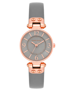 Anne Klein Women's Leather Strap Watch