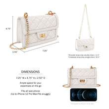 Load image into Gallery viewer, SG SUGU Small Quilted Crossbody Bag, Trendy Designer Mini Shoulder Bag, Phone Wallet Purse for Women