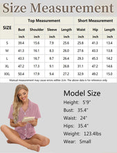 Load image into Gallery viewer, SWOMOG Womens Button Down Pajamas Set Short Sleeve Sleepwear Bride Soft Pj Lounge Sets XS-3XL