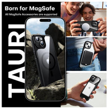 Load image into Gallery viewer, TAURI 5 in 1 for iPhone 16 Pro Max Case, Compatible with MagSafe [Not-Yellowing] with 2X Screen Protector + 2X Camera Lens Protector, Military-Grade Protection, Magnetic Case for 16 ProMax 6.9&quot;, Clear