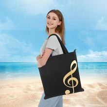 Load image into Gallery viewer, Music Notes Tote Bag,Canvas Music Handbag,Music Bag for Class,Reusable Shopping Bags,Music Gifts for Women