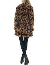 Load image into Gallery viewer, Omoone Women&#39;s Faux Fur Jackets Autumn Winter Leopard Coats Loose Fur Coat with Pockets