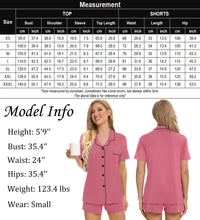 Load image into Gallery viewer, SWOMOG Womens Button Down Pajamas Set Short Sleeve Sleepwear Bride Soft Pj Lounge Sets XS-3XL