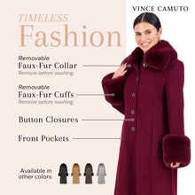 Load image into Gallery viewer, Vince Camuto Winter Coats, Women Single-Breasted Fur Collar Cuffed Womens Jacket