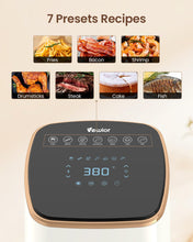 Load image into Gallery viewer, VEWIOR Air Fryer, 5.3Qt Airfryer with Viewing Window, 7 Custom Presets Large Air Fryer Oven with Smart Digital Touchscreen,Non-stick and Dishwasher-Safe Basket