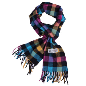 Herringbone Houndstooth Checked Pattern Cashmere Feel Classic Soft Luxurious Unisex Winter Scarf