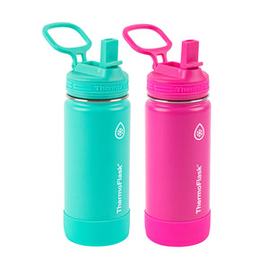 ThermoFlask 14/16/24/40 oz Double Wall Vacuum Insulated Stainless Steel 2-Pack of Water Bottles