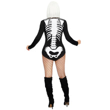 Load image into Gallery viewer, Spooktacular Creations Women Skeleton Costume, Scary Halloween Costumes Woman, Skeleton Bodysuit for Women