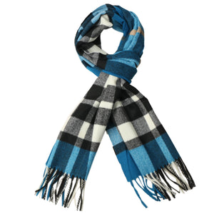 Herringbone Houndstooth Checked Pattern Cashmere Feel Classic Soft Luxurious Unisex Winter Scarf