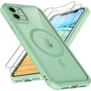 TAURI 5 in 1 for iPhone 16 Pro Max Case, Compatible with MagSafe [Not-Yellowing] with 2X Screen Protector + 2X Camera Lens Protector, Military-Grade Protection, Magnetic Case for 16 ProMax 6.9", Clear