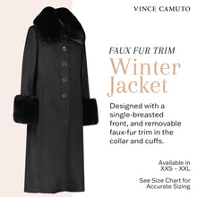 Load image into Gallery viewer, Vince Camuto Winter Coats, Women Single-Breasted Fur Collar Cuffed Womens Jacket