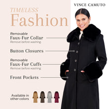 Load image into Gallery viewer, Vince Camuto Winter Coats, Women Single-Breasted Fur Collar Cuffed Womens Jacket