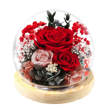 Load image into Gallery viewer, Valentine&#39;s Day Gifts for Her, Preserved Real Flowers Eternal Rose in Glass Dome, Forever Flowers for Delivery