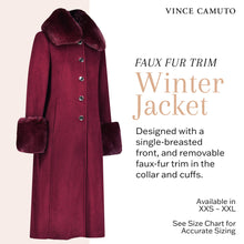 Load image into Gallery viewer, Vince Camuto Winter Coats, Women Single-Breasted Fur Collar Cuffed Womens Jacket