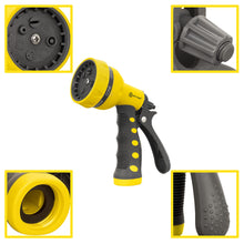 Load image into Gallery viewer, AUTOMAN-Garden-Hose-Nozzle,ABS Water Spray Nozzle with Heavy Duty 7 Adjustable Watering Patterns,Slip Resistant for Plants,Lawn,Washing Cars,Cleaning,Showering Pets &amp; Outdoor Fun.