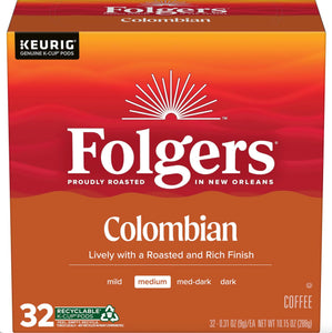 Folgers Classic Roast Medium Roast Coffee, 72 Keurig K-Cup Pods