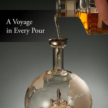 Load image into Gallery viewer, Elegant Design Whiskey Decanter Globe Set for Men with 4 Glasses, The Best Gift For Him, Valentine&#39;s Day Gift