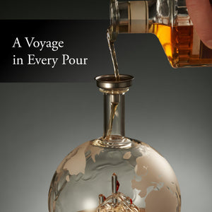 Elegant Design Whiskey Decanter Globe Set for Men with 4 Glasses, The Best Gift For Him, Valentine's Day Gift