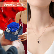 Load image into Gallery viewer, Valentines Day, Birthday Gifts Preserved Real Rose with Necklace Eternal Roses Forever Flowers Gifts