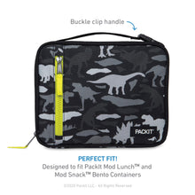 Load image into Gallery viewer, PackIt Freezable Classic Lunch Box, Black, Built with EcoFreeze® Technology, Collapsible, Reusable, Zip Closure With Zip Front Pocket and Buckle Handle, Designed for Fresh Lunches