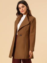 Load image into Gallery viewer, Women&#39;s Classic Stand Collar Long Sleeve Winter Belted Long Coat