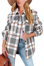 Load image into Gallery viewer, AUTOMET Womens Fall Outfits Fashion Clothes Shackets Flannel Plaid Button Down Long Sleeve Shirts Jackets 2024