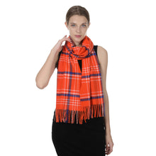 Load image into Gallery viewer, Herringbone Houndstooth Checked Pattern Cashmere Feel Classic Soft Luxurious Unisex Winter Scarf