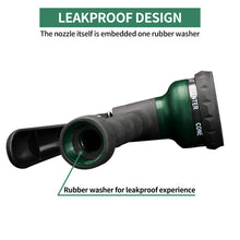 Load image into Gallery viewer, AUTOMAN-Garden-Hose-Nozzle,ABS Water Spray Nozzle with Heavy Duty 7 Adjustable Watering Patterns,Slip Resistant for Plants,Lawn,Washing Cars,Cleaning,Showering Pets &amp; Outdoor Fun.