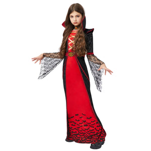 Spooktacular Creations Royal Vampire Costume for Girls Deluxe Set Halloween Gothic Victorian Vampiress Queen Dress Up Party