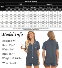 Load image into Gallery viewer, SWOMOG Womens Button Down Pajamas Set Short Sleeve Sleepwear Bride Soft Pj Lounge Sets XS-3XL