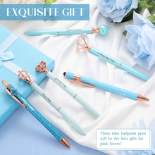 Load image into Gallery viewer, 6 Pcs Fancy Pens for Women, Crystal Diamond Pen for Journaling Pretty Glitter Ballpoint with Box Inspirational Gifts for Women