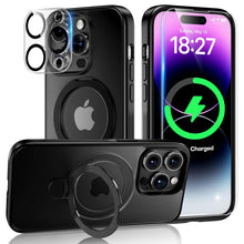 Load image into Gallery viewer, TAURI 5 in 1 for iPhone 16 Pro Max Case, Compatible with MagSafe [Not-Yellowing] with 2X Screen Protector + 2X Camera Lens Protector, Military-Grade Protection, Magnetic Case for 16 ProMax 6.9&quot;, Clear