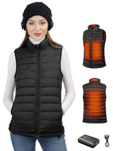 Load image into Gallery viewer, Loowoko Heated Vest for Women with Battery Pack Included, Rechargeable Heated Jacket Coat Electric Heating Vests for Winter