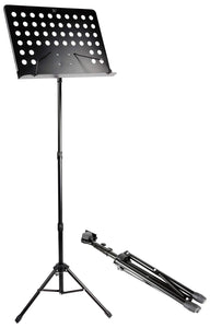 RockJam Adjustable Orchestral Sheet Music Stand For Music Students and Music Academies