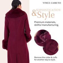 Load image into Gallery viewer, Vince Camuto Winter Coats, Women Single-Breasted Fur Collar Cuffed Womens Jacket