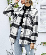 Load image into Gallery viewer, AUTOMET Womens Fall Outfits Fashion Clothes Shackets Flannel Plaid Button Down Long Sleeve Shirts Jackets 2024