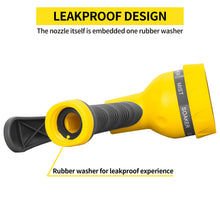 Load image into Gallery viewer, AUTOMAN-Garden-Hose-Nozzle,ABS Water Spray Nozzle with Heavy Duty 7 Adjustable Watering Patterns,Slip Resistant for Plants,Lawn,Washing Cars,Cleaning,Showering Pets &amp; Outdoor Fun.