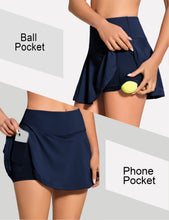 Load image into Gallery viewer, ZUTY 13.5&quot; High Waisted Tennis Skirt for Women Pleated Golf Skorts Skirts 4 Pockets Running Casual Athletic Workout