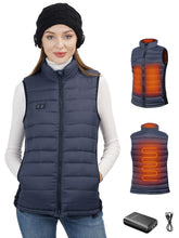 Load image into Gallery viewer, Loowoko Heated Vest for Women with Battery Pack Included, Rechargeable Heated Jacket Coat Electric Heating Vests for Winter