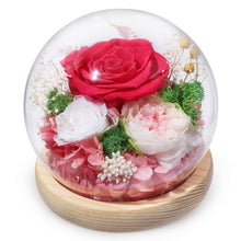 Load image into Gallery viewer, Valentine&#39;s Day Gifts for Her, Preserved Real Flowers Eternal Rose in Glass Dome, Forever Flowers for Delivery