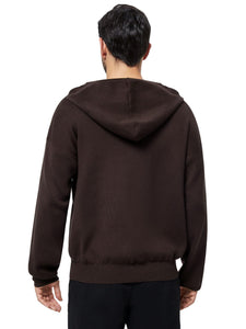 Mens Hoodies Sweater Solid Knitted Pullover Hooded Sweatshirt Long Sleeve Casual Ribbed Hoodie with Kanga Pocket