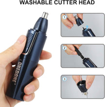 Load image into Gallery viewer, ONEDONE Nose Hair Trimmer, Father&#39;s Day Gifts 3 in 1 USB Rechargeable Ear Nose Hair Trimmer for Men,Dual-Edge Blades Painless Electric Nose Ear Trimmer Eyebrow Clipper