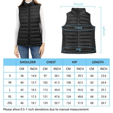 Load image into Gallery viewer, Loowoko Heated Vest for Women with Battery Pack Included, Rechargeable Heated Jacket Coat Electric Heating Vests for Winter