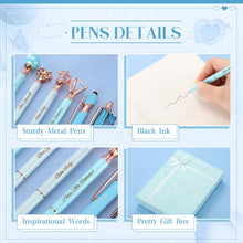 Load image into Gallery viewer, 6 Pcs Fancy Pens for Women, Crystal Diamond Pen for Journaling Pretty Glitter Ballpoint with Box Inspirational Gifts for Women