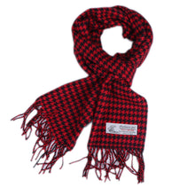 Load image into Gallery viewer, Herringbone Houndstooth Checked Pattern Cashmere Feel Classic Soft Luxurious Unisex Winter Scarf