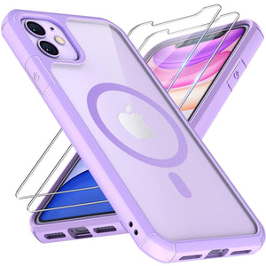 TAURI 5 in 1 for iPhone 16 Pro Max Case, Compatible with MagSafe [Not-Yellowing] with 2X Screen Protector + 2X Camera Lens Protector, Military-Grade Protection, Magnetic Case for 16 ProMax 6.9", Clear