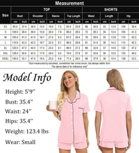 Load image into Gallery viewer, SWOMOG Womens Button Down Pajamas Set Short Sleeve Sleepwear Bride Soft Pj Lounge Sets XS-3XL