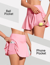 Load image into Gallery viewer, ZUTY 13.5&quot; High Waisted Tennis Skirt for Women Pleated Golf Skorts Skirts 4 Pockets Running Casual Athletic Workout